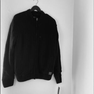 🆕 X-Ray Black Sweater Jacket. Soft & Cozy. Sz. L.